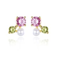 Pendientes Gaurosa Mujer in Plata Zirconia SE20091517-18K - SE20091517-18K